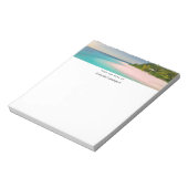 Aquamarine Ocean Tropical Beach Scenic Notitieblok (Linkerzijde)