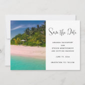 Aquamarine Ocean Tropical Beach Scenic Photo Save The Date (Voorkant)