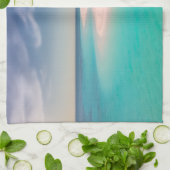 Aquamarine Ocean Tropical Beach Scenic Photo Theedoek (Gevouwen)