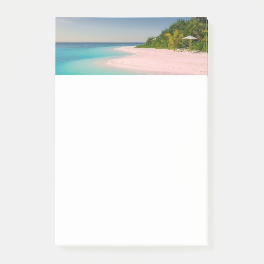 Aquamarine Ocean Tropical Beach Scenic Post-it® Notes (Voorkant)