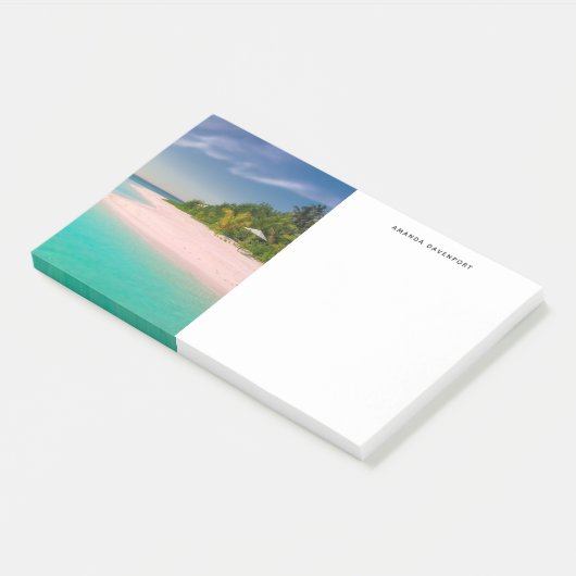 Aquamarine Ocean Tropical Beach Scenic Post-it® Notes (Schuin)