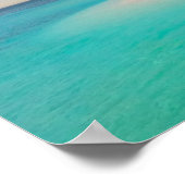 Aquamarine Ocean Tropical Beach Scenic Poster (Hoek)