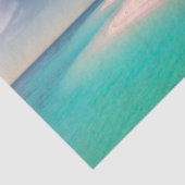 Aquamarine Ocean Tropical Beach Scenic Tissuepapier (Detail)