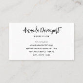 Aquamarine Ocean Tropical Beach Scenic Visitekaartje (Achterkant)