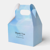 Aquamarine Ocean Tropical Beach Scenic Wedding Bedankdoosjes (Achterkant)