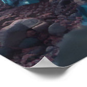 Aquamarine Ore Macro Poster - Serene Pegmatite Pri (Hoek)