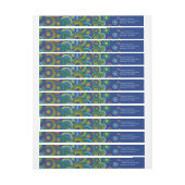 Aquamarine Pattern Adresetiketten (Vel)