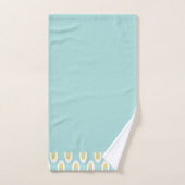 Aquamarine Pattern Edge Bath-handdoekset Bad Handdoek (Handdoek)