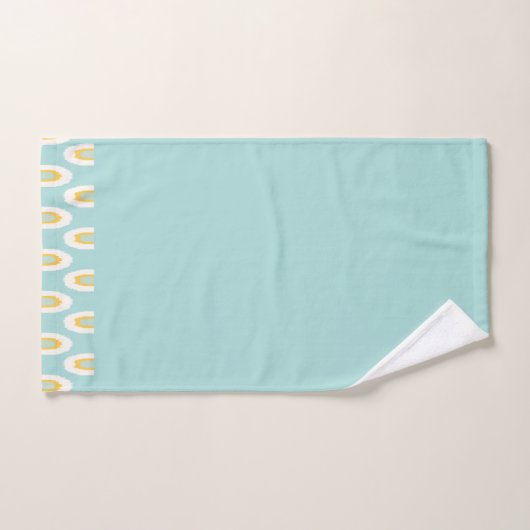 Aquamarine Pattern Edge Bath-handdoekset Bad Handdoek (Handdoek)