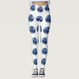 Aquamarine Pattern Leggings