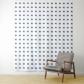 Aquamarine Pattern Wandkleed (In situ)