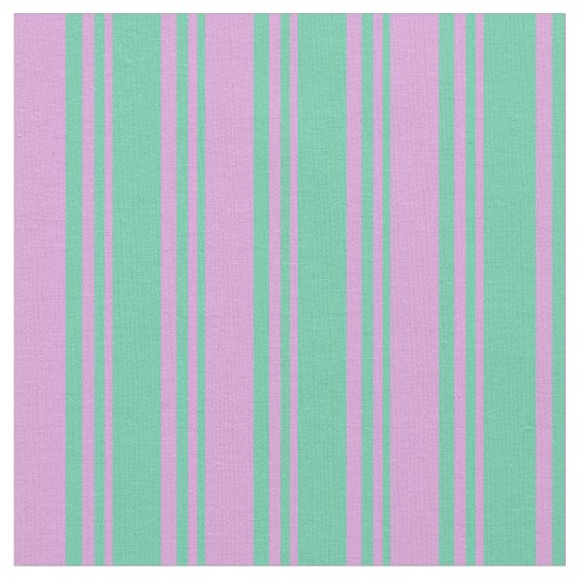 Aquamarine & Plum Colored Pattern Stof (Close Up)