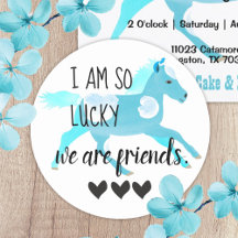 Aquamarine Pony Friendship Sticker