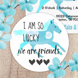 Aquamarine Pony Friendship Sticker