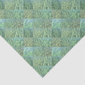 Aquamarine Seafoam Aqua Water Patchwork Tissuepapier (Detail)