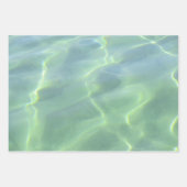 Aquamarine Seafoam Aqua Water Patronen Inpakpapier Vel (Voorkant 3)