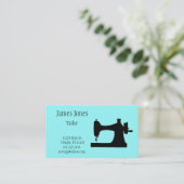 Aquamarine Sewing Machine Visitekaartje (Staand voorkant)