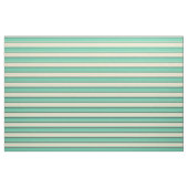 Aquamarine, Tan en Dark Slate Grey Pattern Stof (Fat Quarter)