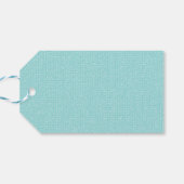 Aquamarine Texture Happy Birthday Cadeaulabel (Achterkant Horizontaal)