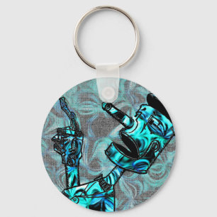 Aquamarine Tin Man Sleutelhanger