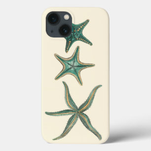 Aquamarine Triple Starfish iPhone 13 Hoesje