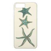 Aquamarine Triple Starfish Case-Mate iPhone Case (Achterkant)