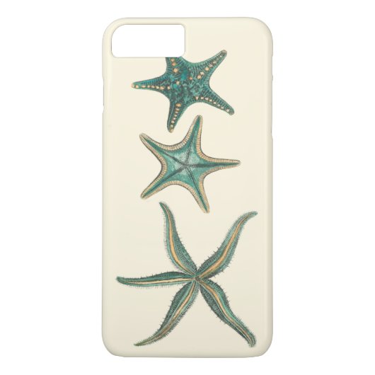 Aquamarine Triple Starfish Case-Mate iPhone Case (Achterkant)