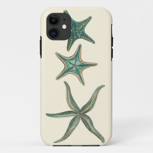 Aquamarine Triple Starfish Case-Mate iPhone Case (Achterkant)