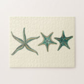 Aquamarine Triple Starfish Legpuzzel (Horizontaal)