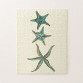 Aquamarine Triple Starfish Legpuzzel (Verticaal)