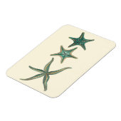 Aquamarine Triple Starfish Magneet (Linkerzijde)