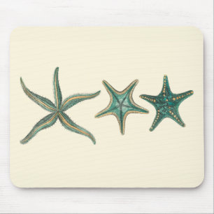 Aquamarine Triple Starfish Muismat