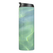 Aquamarine Tropisch fotografisch water Thermosbeker (Geroteerd rechts)