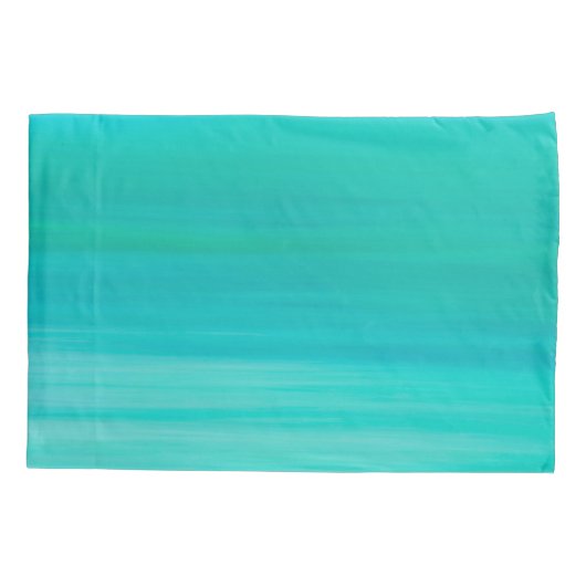 Aquamarine turquoise oceaanwater zee kussensloop (Achterkant)