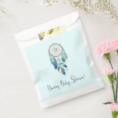 Aquamarine Waterverf Dreamcatcher Baby shower Bedankzakje (Gezegeld)