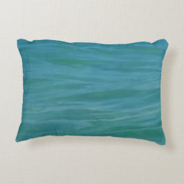 Aquamarine Waves Beach Thema Tropical Blue Green Decoratief Kussen