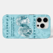 Aquamarine Western Vintage Weddings Case-Mate iPhone Case (Achterkant (horizontaal))