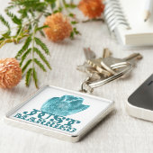 Aquamarine Western Vintage Weddings Sleutelhanger (Zijkant)
