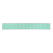 Aquamarine White Hearts Pattern Grosgrain Lint (Voorkant)