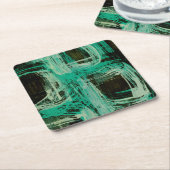 Aquamarine Windows I Kartonnen Onderzetters (Schuin)