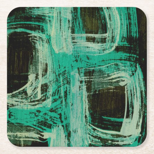 Aquamarine Windows I Kartonnen Onderzetters (Voorkant)