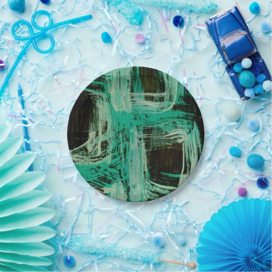 Aquamarine Windows I Papieren Bordje (Feest)