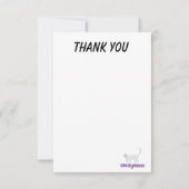 Aquamarine zilverkleurige hardejuwel bedankt (Achterkant)