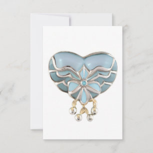 Aquamarine zilverkleurige hardejuwel bedankt