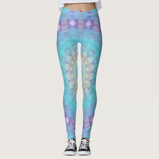 Aquamarinewateren Leggings (Voorkant)