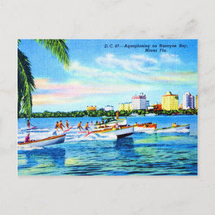Aquaplaning on Biscayne Bay, Miami, Florida Briefkaart