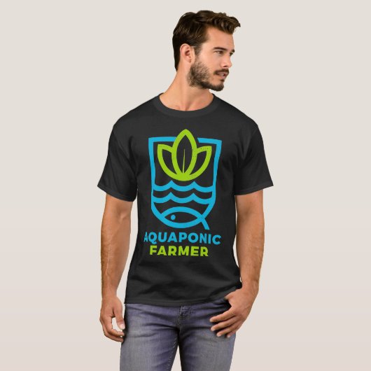Aquaponic Farmer Aquaculture And Hydroponics Aquap T-shirt (Voorkant volledig)