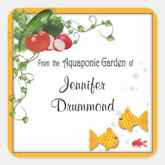 Aquaponic tuinman labels