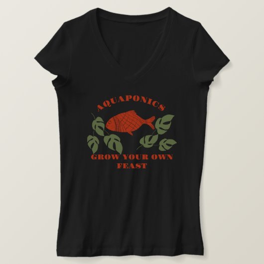 Aquaponics laat je eigen feestelijke T-shirt groei (Design voorkant)
