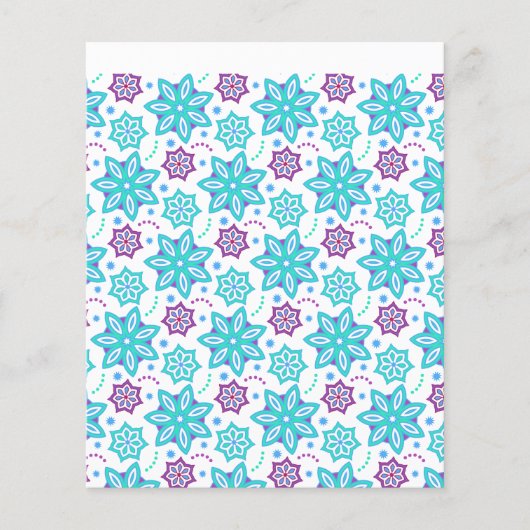 AquaPurpleFlowers.png Flyer (Voorkant)